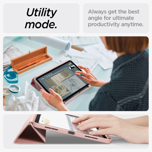 Kup Case Spigen Urban Fit Apple iPad Air 10.9 2020/2022 (4. und 5. Generation) / iPad Air 11 2024 (6. Generation) roségold - SPN3415 - {ean13} - Sklep Home Screen