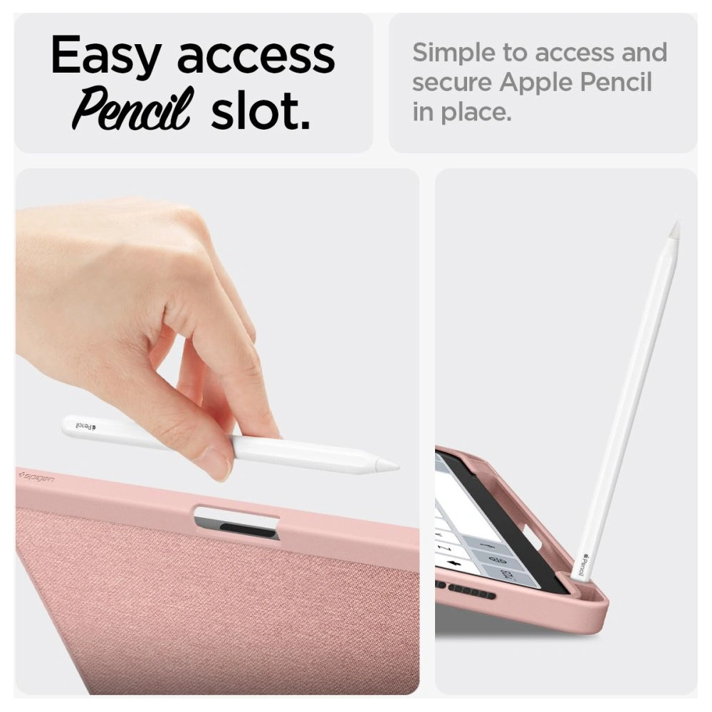 Etui Spigen Urban Fit Apple iPad Air 10.9 2020/2022 (4. i 5. generacji) / iPad Air 11 2024 (6. generacji) rose gold