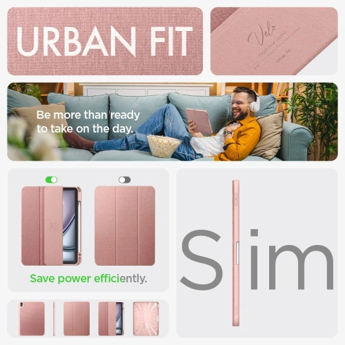 Kup Case Spigen Urban Fit Apple iPad Air 10.9 2020/2022 (4. und 5. Generation) / iPad Air 11 2024 (6. Generation) roségold - SPN3415 - {ean13} - Sklep Home Screen