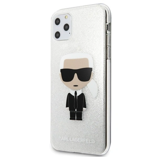 Kup Karl Lagerfeld KLHCN65TPUTRIKSL iPhone 11 Pro Max argintiu/silver Glitter Ikonik Karl - KLD183SLV - {ean13} - Sklep Home Screen
