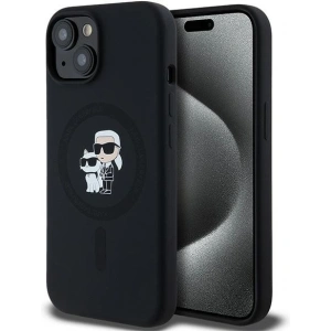 Kup Etui Karl Lagerfeld KLHMP15SSCMKCRHK Apple iPhone 15 / 14 / 13 hardcase Silicone Karl & Choupette MagSafe černý/black - KLD2029 - {ean13} - Sklep Home Screen