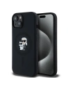 Etui Karl Lagerfeld KLHMP15SSCMKCRHK Apple iPhone 15 / 14 / 13 hardcase Silicone Karl & Choupette MagSafe černý/black