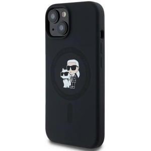 Kup Case Karl Lagerfeld KLHMP15SSCMKCRHK Apple iPhone 15 / 14 / 13 Hardcase Silikon Karl & Choupette MagSafe schwarz/black - KLD2029 - {ean13} - Sklep Home Screen