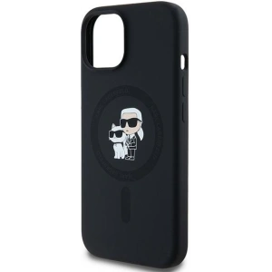 Kup Etui Karl Lagerfeld KLHMP15SSCMKCRHK Apple iPhone 15 / 14 / 13 hardcase Silicon Karl & Choupette MagSafe negru/black - KLD2029 - {ean13} - Sklep Home Screen