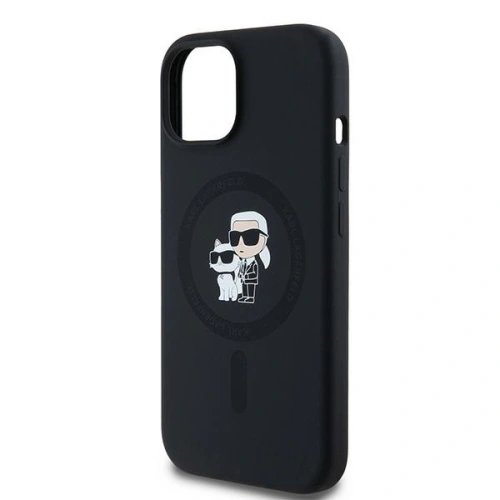 Kup Etui Karl Lagerfeld KLHMP15SSCMKCRHK Apple iPhone 15 / 14 / 13 hardcase Silicon Karl & Choupette MagSafe negru/black - KLD2029 - {ean13} - Sklep Home Screen