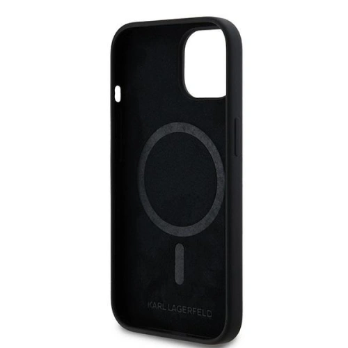 Kup Etui Karl Lagerfeld KLHMP15SSCMKCRHK Apple iPhone 15 / 14 / 13 hardcase Silicone Karl & Choupette MagSafe czarny/black - KLD2029 - {ean13} - Sklep Home Screen