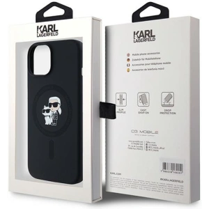 Kup Etui Karl Lagerfeld KLHMP15SSCMKCRHK Apple iPhone 15 / 14 / 13 hardcase Silicon Karl & Choupette MagSafe negru/black - KLD2029 - {ean13} - Sklep Home Screen