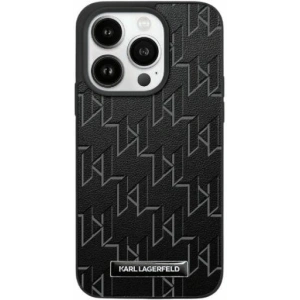 Kup Etui Karl Lagerfeld KLHMP15XPKHPORPK Apple iPhone 15 Pro Max kemény tok Bőr Monogram Fém Logó fekete/black - KLD2031 - {ean13} - Sklep Home Screen