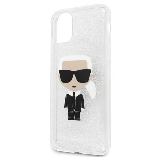 Kup Karl Lagerfeld KLHCN65TPUTRIKSL iPhone 11 Pro Max srebrny/silver Glitter Ikonik Karl - KLD183SLV - {ean13} - Sklep Home Screen