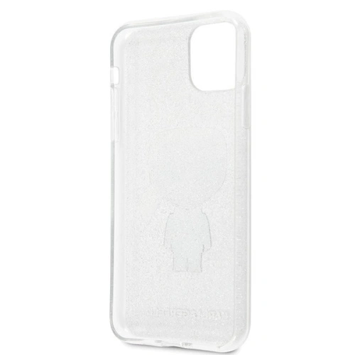 Kup Karl Lagerfeld KLHCN65TPUTRIKSL iPhone 11 Pro Max srebrny/silver Glitter Ikonik Karl - KLD183SLV - {ean13} - Sklep Home Screen