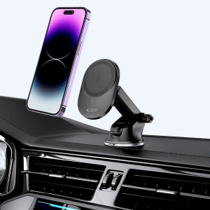 Kup [OUTLET] Uchwyt samochodowy z ładowarką bezprzewodową MagSafe Tech-Protect MM15W-V1 Dashboard & Vent Car Mount Wireless Charger 15W Black - OT-658 - {ean13} - Sklep Home Screen