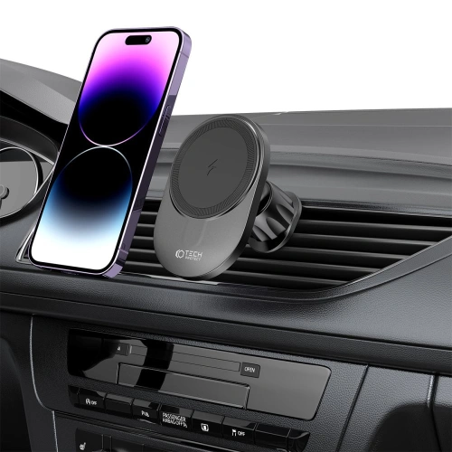 Kup [OUTLET] Auto-Halterung mit kabellosem MagSafe-Ladegerät Tech-Protect MM15W-V1 Dashboard- und Lüftungshalterung kabelloses Ladegerät 15W Schwarz - OT-658 - {ean13} - Sklep Home Screen
