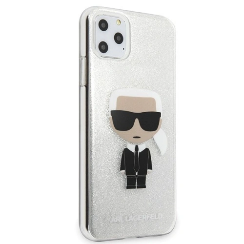 Kup Karl Lagerfeld KLHCN65TPUTRIKSL iPhone 11 Pro Max srebrny/silver Glitter Ikonik Karl - KLD183SLV - {ean13} - Sklep Home Screen