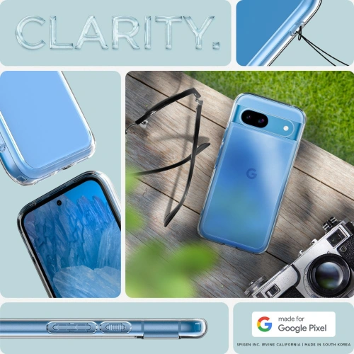 Kup [OUTLET] Case Spigen Ultra Hybrid Google Pixel 8a Crystal Clear - OT-667 - {ean13} - Sklep Home Screen