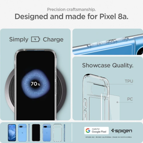 Kup [OUTLET] Case Spigen Ultra Hybrid Google Pixel 8a Crystal Clear - OT-667 - {ean13} - Sklep Home Screen