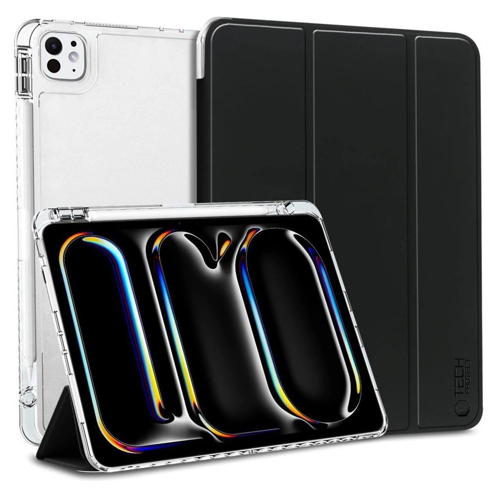 Etui Tech-protect SmartCase Pen Hybrid Apple iPad Pro 13" 2024 (7. generacji) black/clear