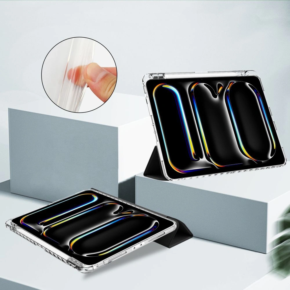 Etui Tech-protect SmartCase Pen Hybrid Apple iPad Pro 13" 2024 (7. generacji) black/clear