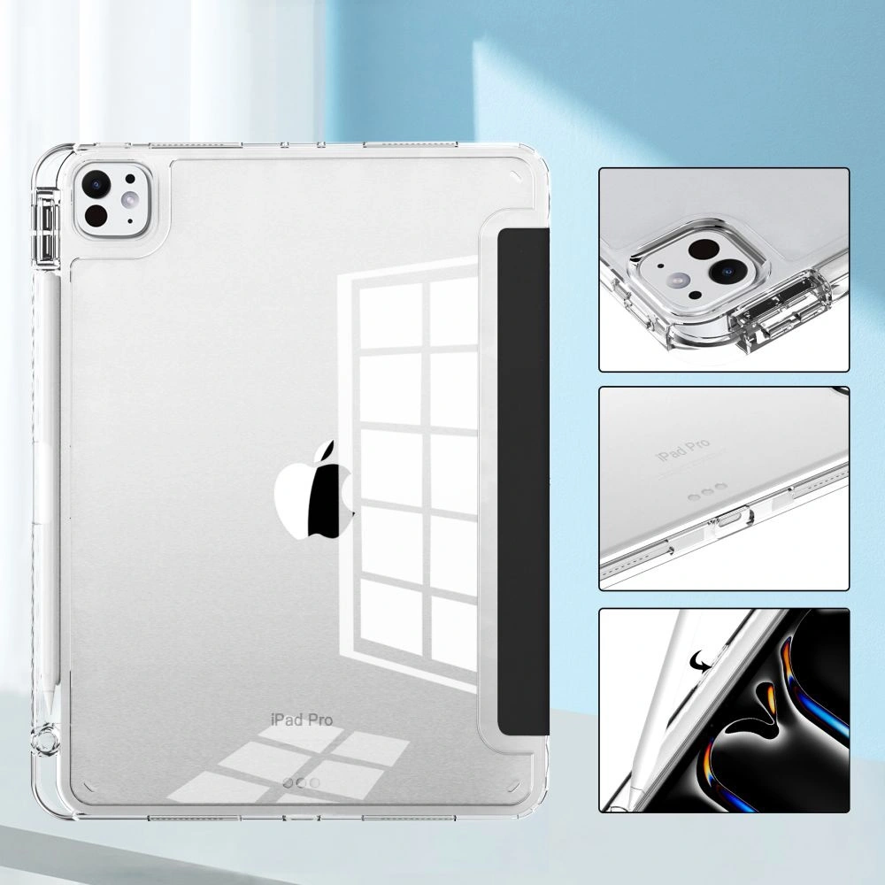 Etui Tech-protect SmartCase Pen Hybrid Apple iPad Pro 13" 2024 (7. generacji) black/clear