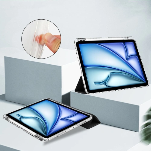 Kup Etui Tech-protect SmartCase Pen Hybrid Apple iPad Air 13" 2024 (6. generacji) black/clear - THP2837 - {ean13} - Sklep Home Screen