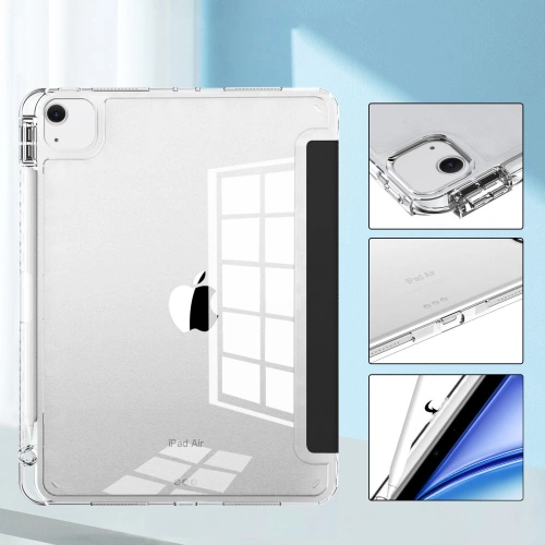 Kup Etui Tech-protect SmartCase Pen Hybrid Apple iPad Air 13" 2024 (6. generacji) black/clear - THP2837 - {ean13} - Sklep Home Screen