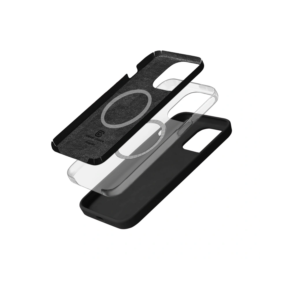 Etui Crong Color Cover Magnetic Apple iPhone 15 Pro MagSafe czarny