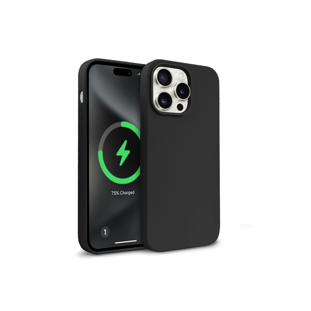 Etui Crong Color Cover Magnetic Apple iPhone 15 Pro MagSafe czarny