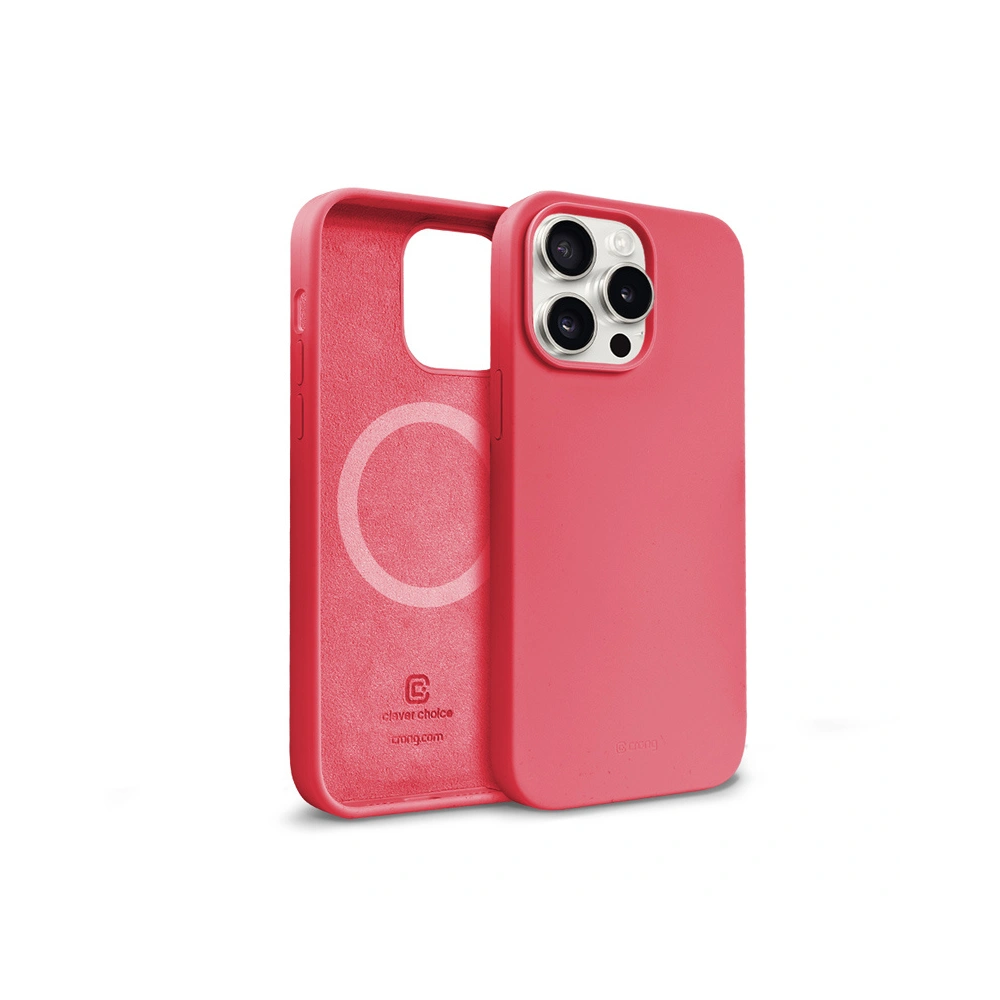 Etui Crong Color Cover Magnetic Apple iPhone 15 Pro MagSafe różowy