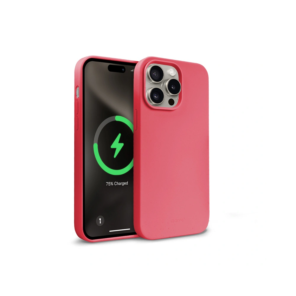 Etui Crong Color Cover Magnetic Apple iPhone 15 Pro MagSafe różowy