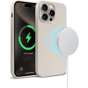 Kup Etui Crong Color Cover Magnetic Apple iPhone 15 Pro MagSafe kamienny beż - CRG752 - {ean13} - Sklep Home Screen