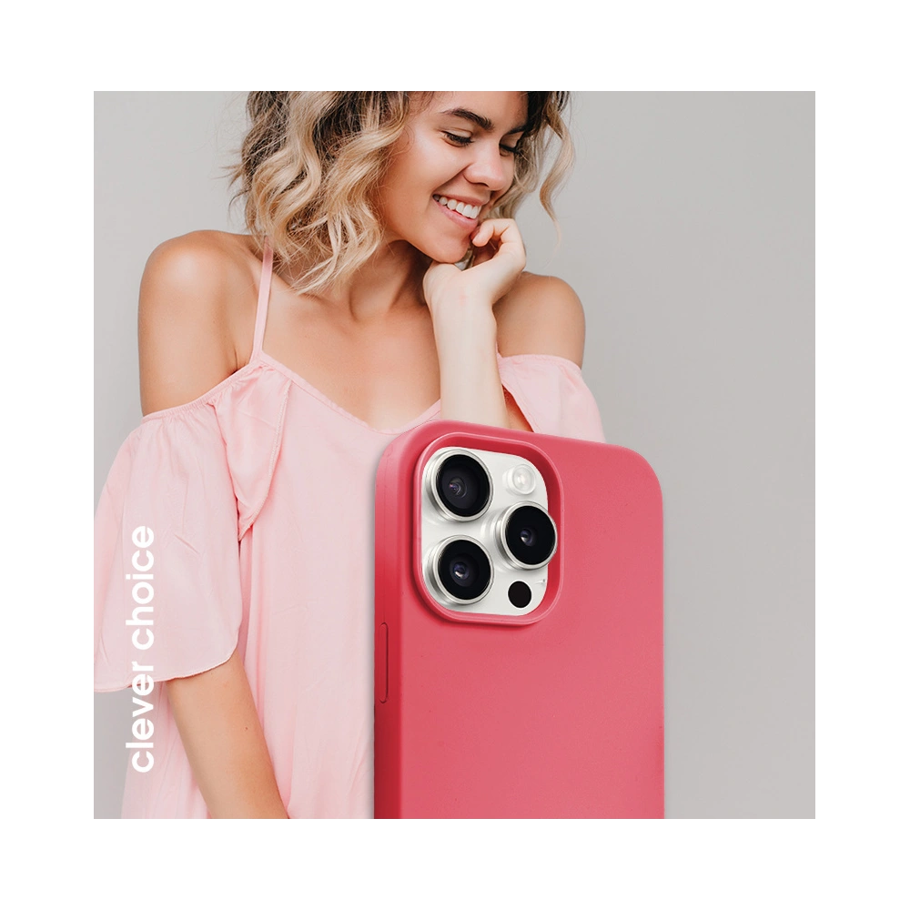 Etui Crong Color Cover Magnetic Apple iPhone 15 Pro Max MagSafe różowy