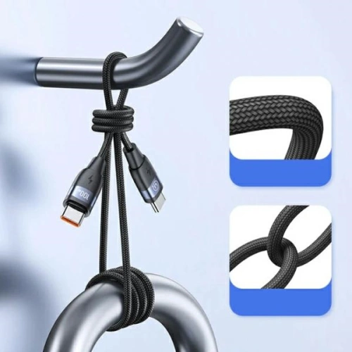 Kup Kabel USAMS U85 US-SJ632 USB-C / USB-C 100W 1.2m PD Fast Charging czarny/black - USA1110 - {ean13} - Sklep Home Screen