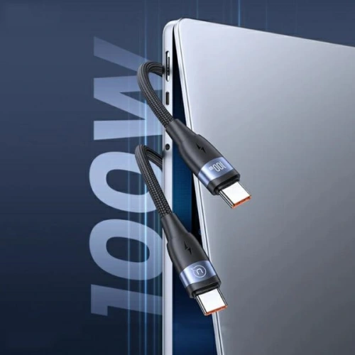 Kup Kabel USAMS U85 US-SJ632 USB-C / USB-C 100W 1.2m PD Rychlé nabíjení černý/black - USA1110 - {ean13} - Sklep Home Screen