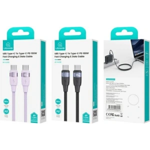 Kup Kabel USAMS U85 US-SJ632 USB-C / USB-C 100W 1.2m PD Fast Charging fioletowy/purple - USA1111 - {ean13} - Sklep Home Screen