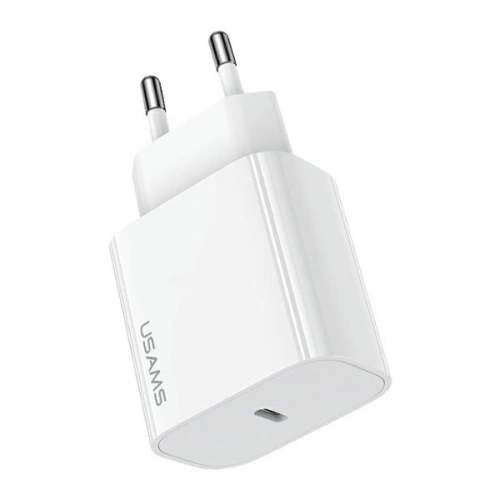 Kup Ładowarka sieciowa USAMS T65 US-CC226 USB-C 20W PD Fast Charging biały/white - USA1114 - {ean13} - Sklep Home Screen
