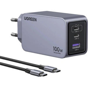 Kup Încărcător de rețea UGREEN Nexode Pro 100W GaN USB-A, 2xUSB-C gri - UGR1837 - {ean13} - Sklep Home Screen