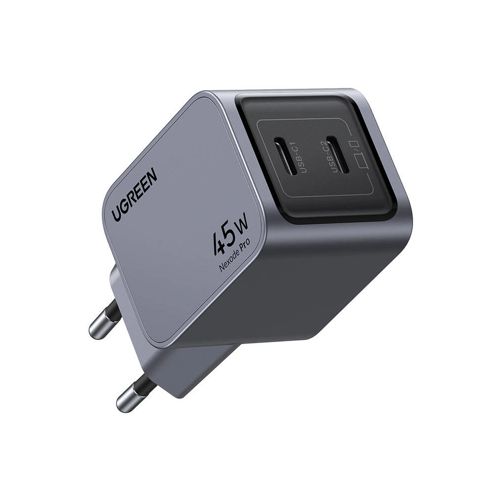 Ładowarka sieciowa UGREEN Nexode Pro 45W 2xUSB-C szara