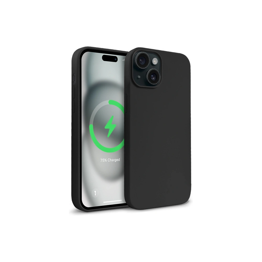 Etui Crong Color Cover Magnetic Apple iPhone 15 MagSafe czarny