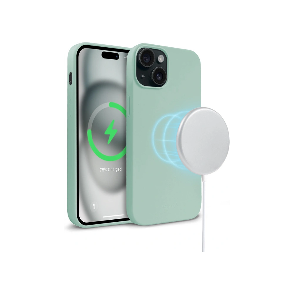 Etui Crong Color Cover Magnetic Apple iPhone 15 MagSafe miętowy