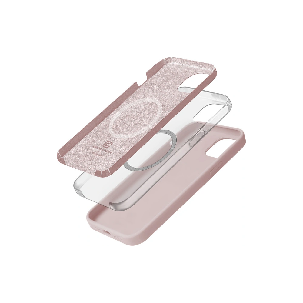 Etui Crong Color Cover Magnetic Apple iPhone 15 MagSafe piaskowy róż