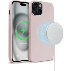 Buy Crong Color Cover Magnetic Apple iPhone 15 MagSafe sandy pink - CRG761 - {ean13} - Home Screen Store Europe