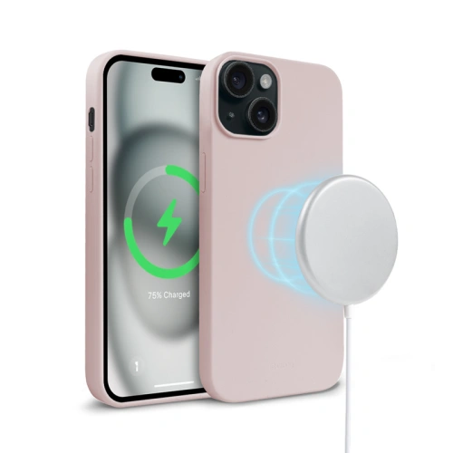Kup Etui Crong Color Cover Magnetic Apple iPhone 15 MagSafe piaskowy róż - CRG761 - {ean13} - Sklep Home Screen
