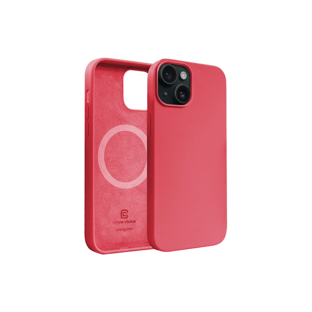Etui Crong Color Cover Magnetic Apple iPhone 15 MagSafe różowy