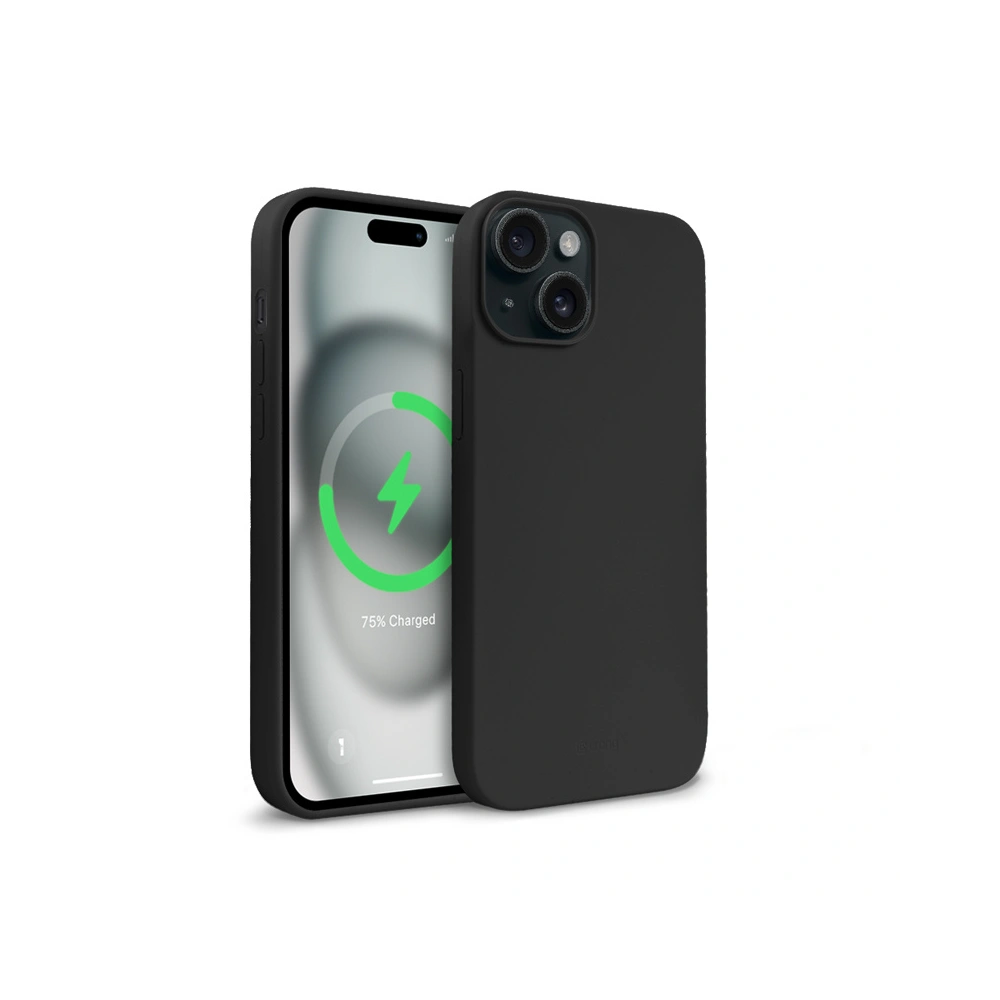 Etui Crong Color Cover Magnetic Apple iPhone 15 Plus MagSafe czarny