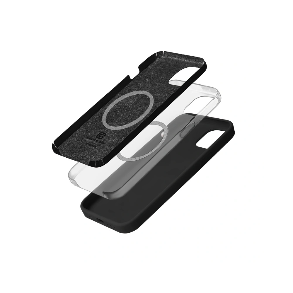 Etui Crong Color Cover Magnetic Apple iPhone 15 Plus MagSafe czarny