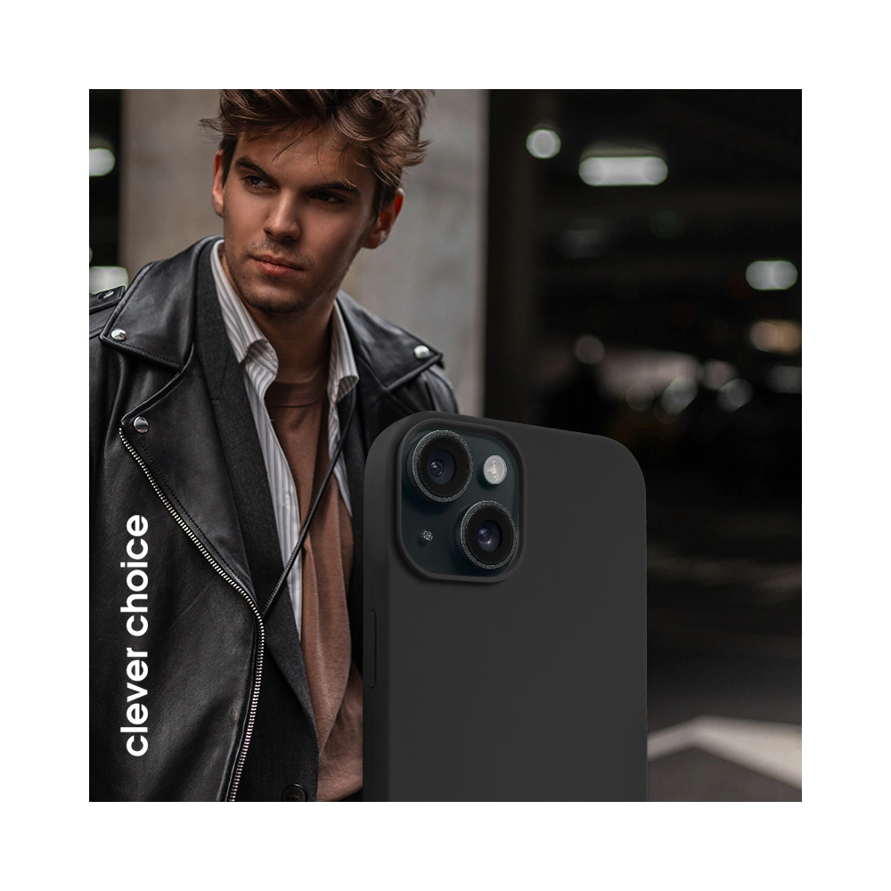 Etui Crong Color Cover Magnetic Apple iPhone 15 Plus MagSafe czarny