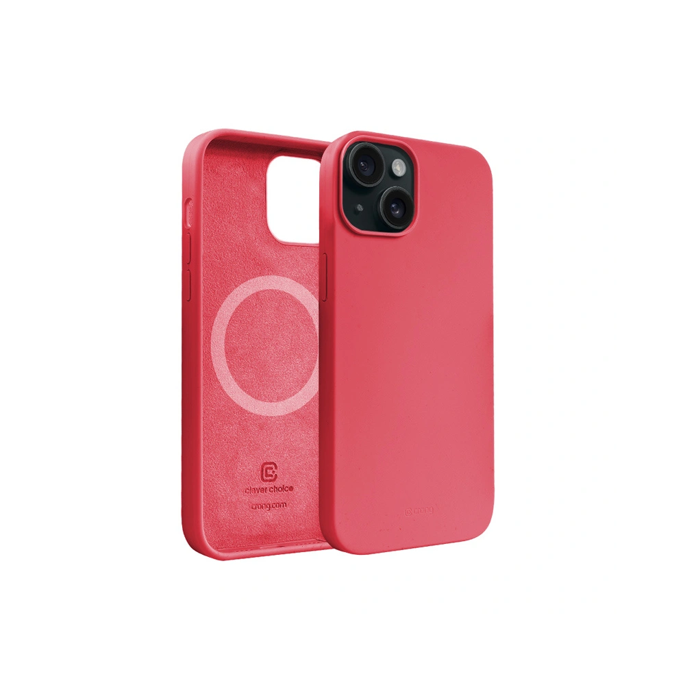 Etui Crong Color Cover Magnetic Apple iPhone 15 Plus MagSafe różowy