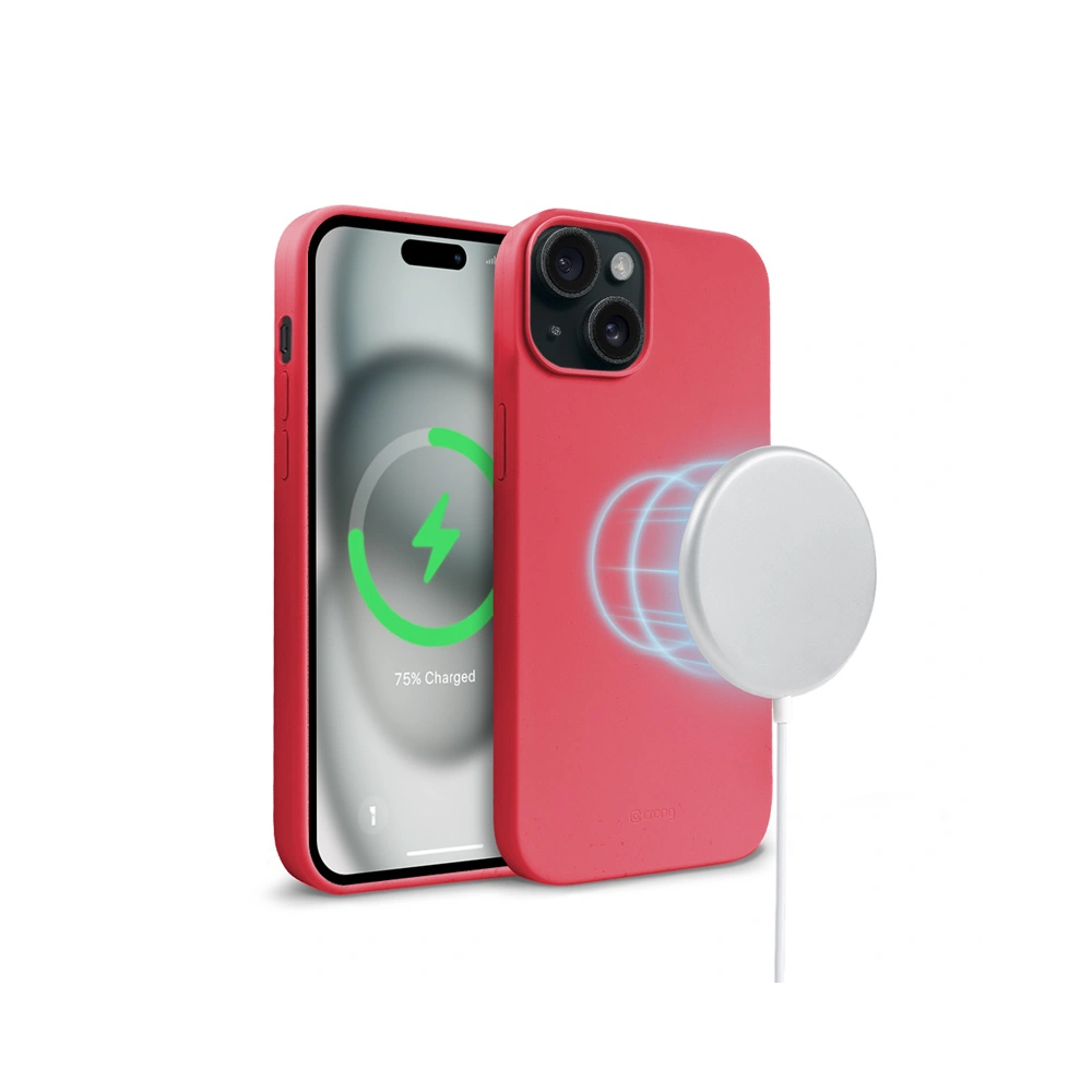 Etui Crong Color Cover Magnetic Apple iPhone 15 Plus MagSafe różowy