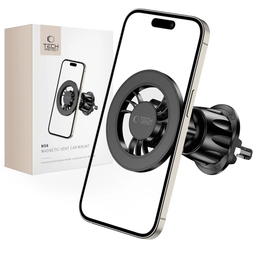 Kup Uchwyt auto pentru grilă Tech-Protect N56 Magnetic Magsafe Vent Car Mount Black - THP2840 - {ean13} - Sklep Home Screen