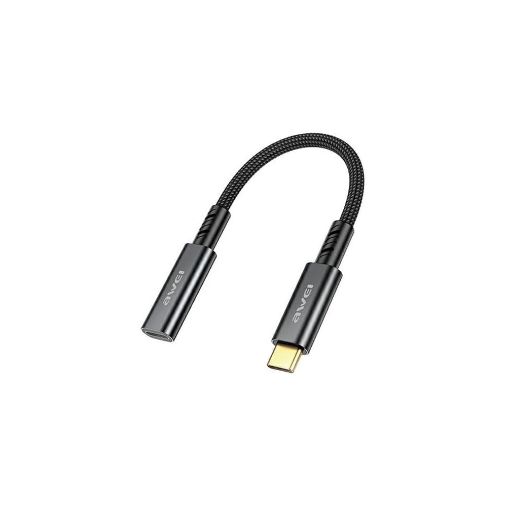 Adapter AWEI CL-216T USB-C / USB-C czarny/black
