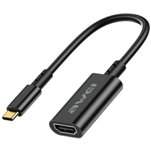 Kup Adaptér AWEI CL-217T USB-C / HDMI 4K@30HZ černý/black - AWEI190 - {ean13} - Sklep Home Screen